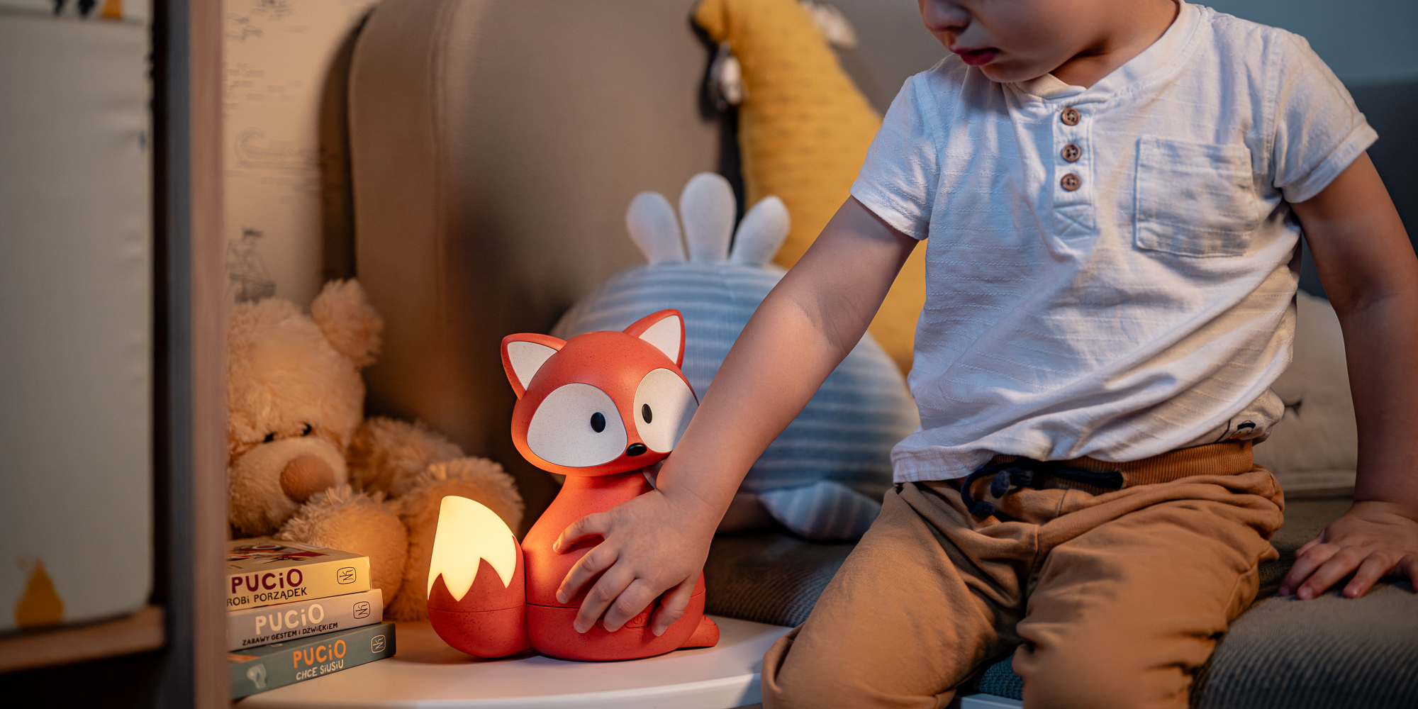 width=100% Dyfuzor zapachowy dla dzieci Humanas Dream Fox - rudy